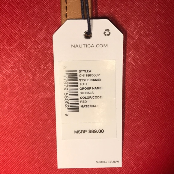 Red Nautica Signals Tote Bag (NWT) - Picture 2 of 6